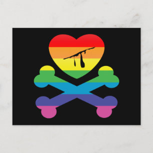 Cartão Postal heartz e ossos