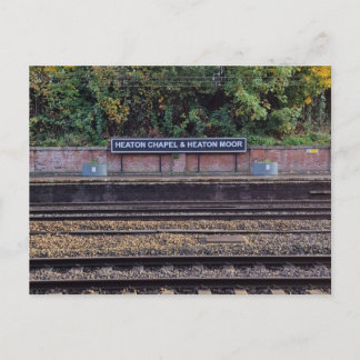 Cartão Postal Heaton Chapel e Heaton Moor