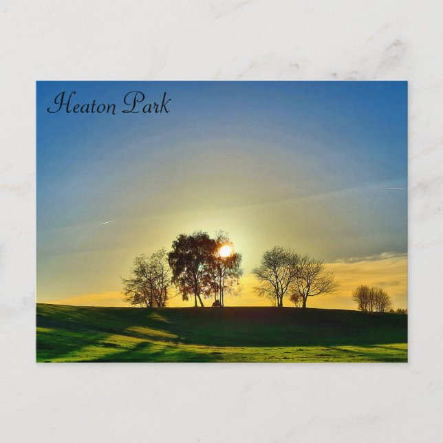Cartão Postal Heaton Park Sunset (Frente)