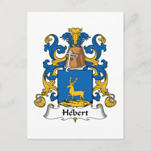 Cartão Postal Hebert Family Crest