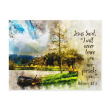 Hebraico 13:5 Eu nunca te deixarei ou te abandonar