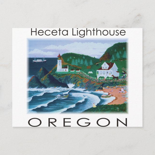 Cartão Postal Heceta Farol (Frente)