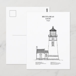 Cartão Postal Heceta Head Lighthouse - Oregon - BD