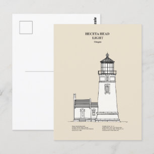 Cartão Postal Heceta Head Lighthouse - Oregon - SBD