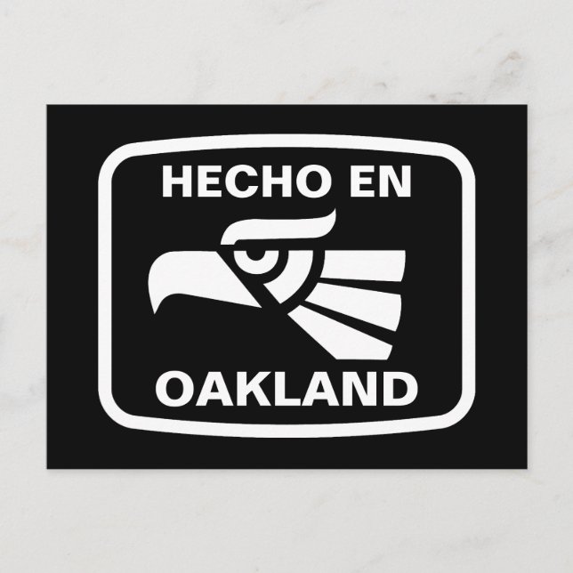 Cartão Postal Hecho en Oakland personalizado personalizado perso (Frente)