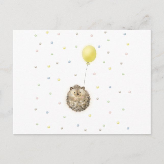 Cartão Postal Hedgehog (Frente)