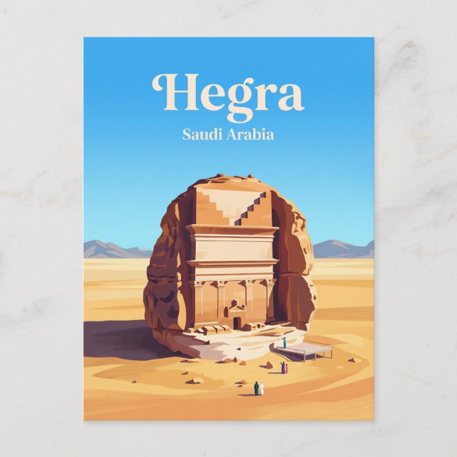 Cartão Postal Hegra Arábia Saudita (Frente)