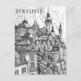 Cartão Postal Heidelberg Alemanha