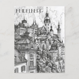 Cartão Postal Heidelberg Alemanha