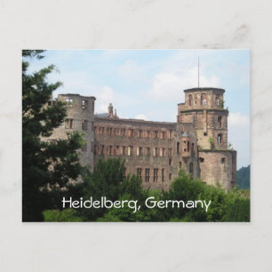 Cartão Postal Heidelberg Alemanha — castelo personalizável cartã
