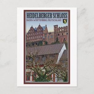 Cartão Postal Heidelberg - Castelo de Baixo