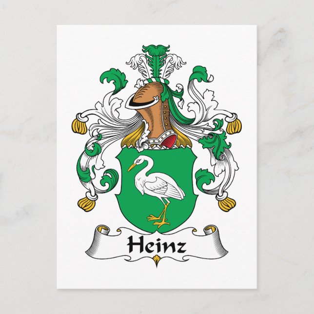 Cartão Postal Heinz Family Crest (Frente)