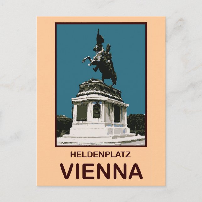 Cartão Postal Heldenplatz Viena (Frente)