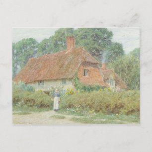 Cartão Postal Helen Allingham By The Cottage Gate