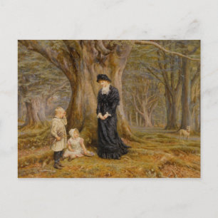 Cartão Postal Helen Allingham Vintage A Senhora da Mansão