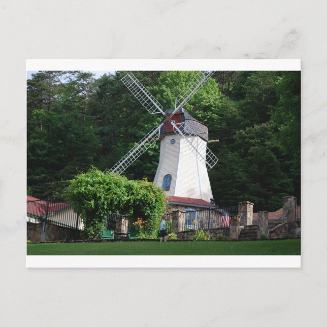 Cartão Postal Helen, GA Windmill (Frente)