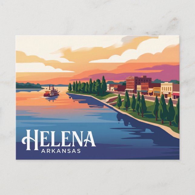 Cartão Postal Helena EUA (Frente)