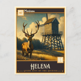 Cartão Postal Helena, Montana | Vintage