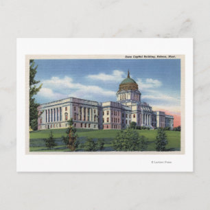 Cartão Postal Helena, Montana - Visão do Edifício do Capitóli