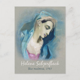Cartão Postal Helene Schjerfbeck Blue Madonna 1943