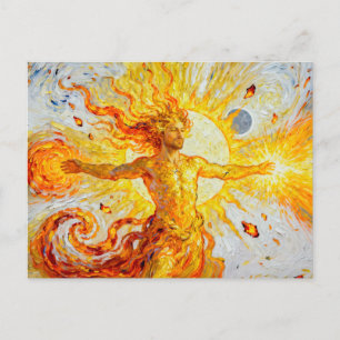 Cartão Postal Hélio Deus do Sol da Mitologia Grega