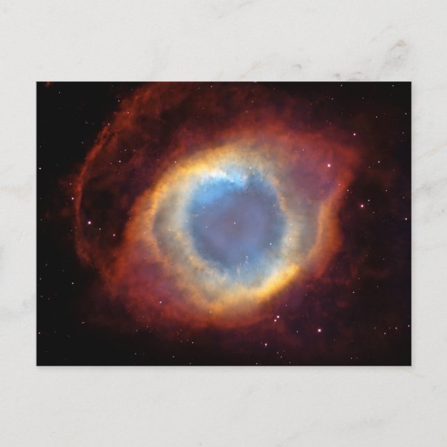 Cartão Postal Helix Nebula (Telescópio Hubble) (Frente)