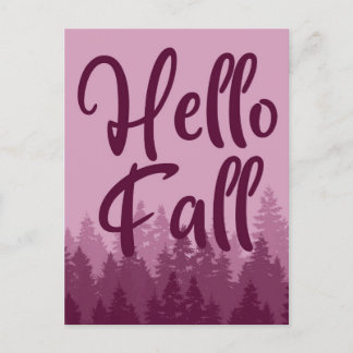 Cartão Postal Hello Fall Season