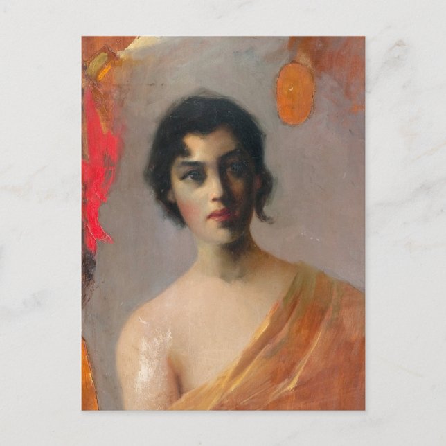 Cartão Postal Helmi Biese Dark hair Mörkhårig Tummatukkainen (Frente)