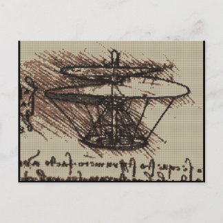 CARTÃO POSTAL HELO DA VINCI
