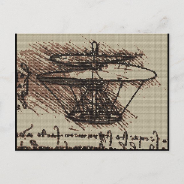 CARTÃO POSTAL HELO DA VINCI (Frente)