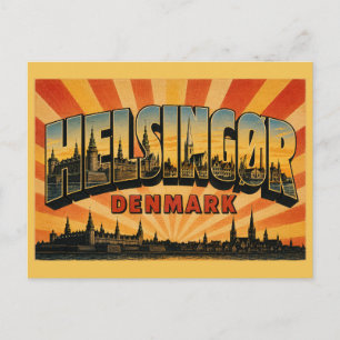 Cartão Postal Helsingør Dinamarca Castelo de Kronborg