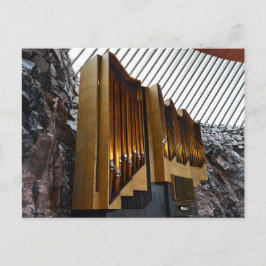 Cartão Postal Helsinki, Finlândia, Rock Church Organ
