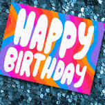 Cartão Postal HELY BIRTHDAY - Letras de Bolha Coloridas PERSONAL<br><div class="desc">A mão fez um cartão para você! Personalize com seu próprio texto ou altere as cores. Procure mais cores e designs no meu compro ou me avise se você quer algo personalizado!</div>