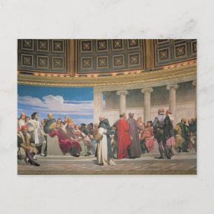 Cartão Postal Hemiciclo: Artistas de Todas as Idades, detalhes d