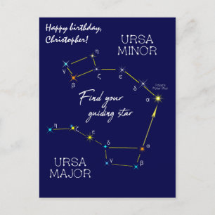 Cartão Postal Hemisfério Norte Encontrando a Estrela Polar