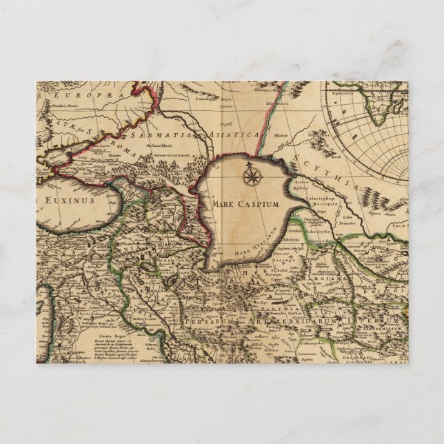 Cartão Postal Hemisfério Oriental e Roma (Frente)