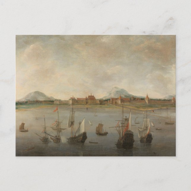 Cartão Postal Hendrick Dubbels - Vista de Batávia (Frente)