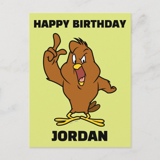 Cartão Postal Henery Hawk Yelling (Frente)