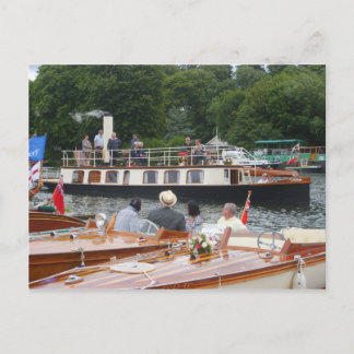 Cartão Postal Henley on Thames, Iate a vapor clássico