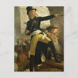 Cartão Postal Henri de La Rochejaquelein , líder da