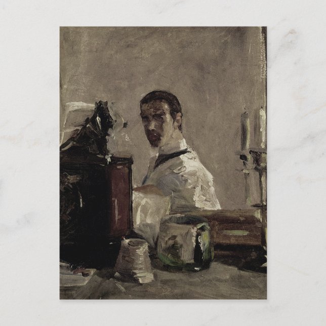 Cartão Postal Henri de Toulouse-Lautrec | Autorretrato, 1880 (Frente)