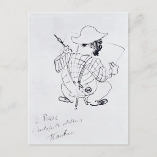 Cartão Postal Henri de Toulouse-Lautrec   Autorretrato, 1896