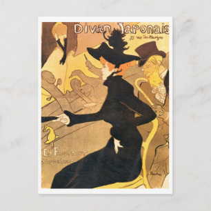 Cartão Postal Henri de Toulouse-Lautrec - Divan Japonês