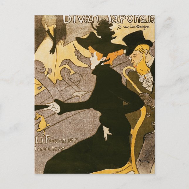 Cartão Postal Henri de Toulouse-Lautrec | Poster publicitária "L (Frente)