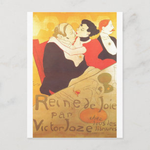 Cartão Postal Henri de Toulouse-Lautrec Reine de Joie