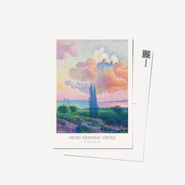 Cartão Postal Henri Edmond Cross Pink Cloud Art Exhibation (Criador carregado)