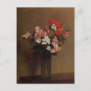 Cartão Postal Henri Fantin-Latour-Geraniums