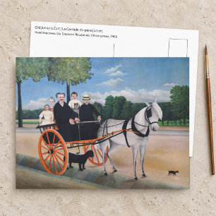 Cartão Postal Henri Rousseau - A Carroça do pai Junier