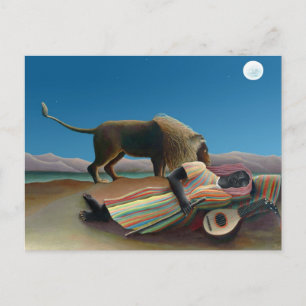 Cartão Postal Henri Rousseau - A Cigana Adormecida