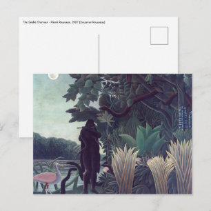 Cartão Postal Henri Rousseau - A Encantadora de Serpentes